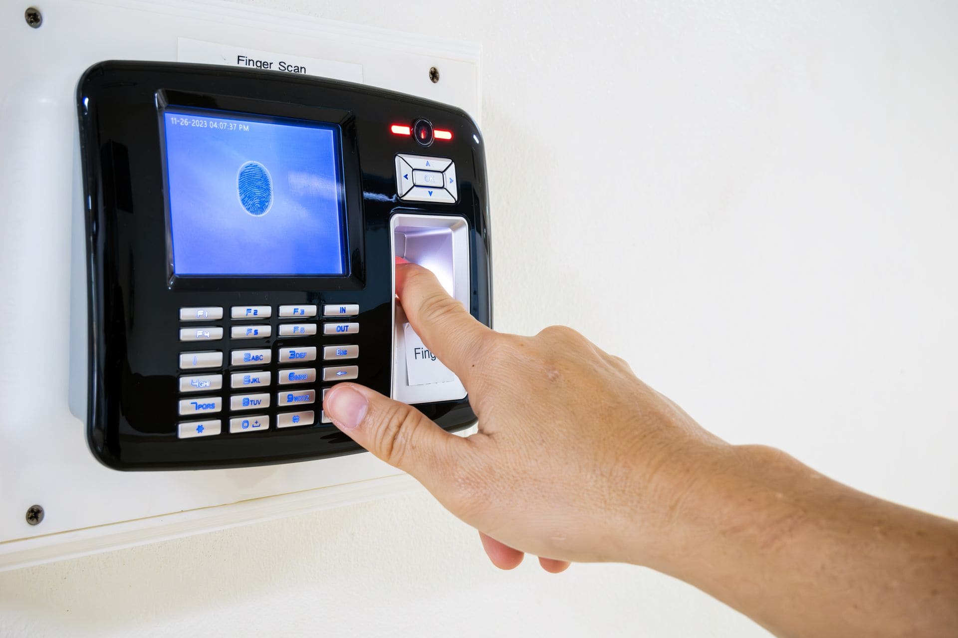 Biometric fingerprint access control scanner